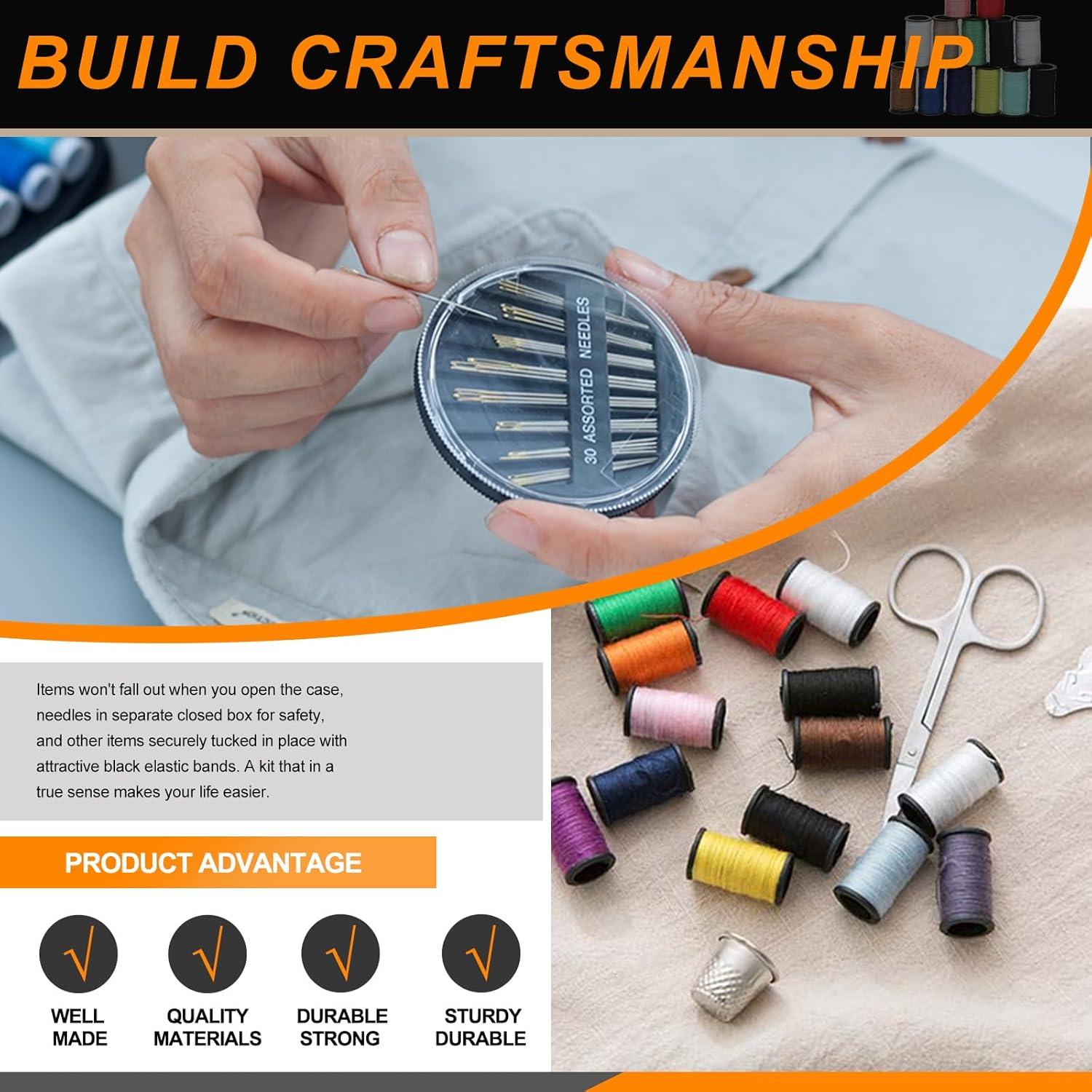 Kit de Costura Rustark 98 Piezas con Bolsa Portátil