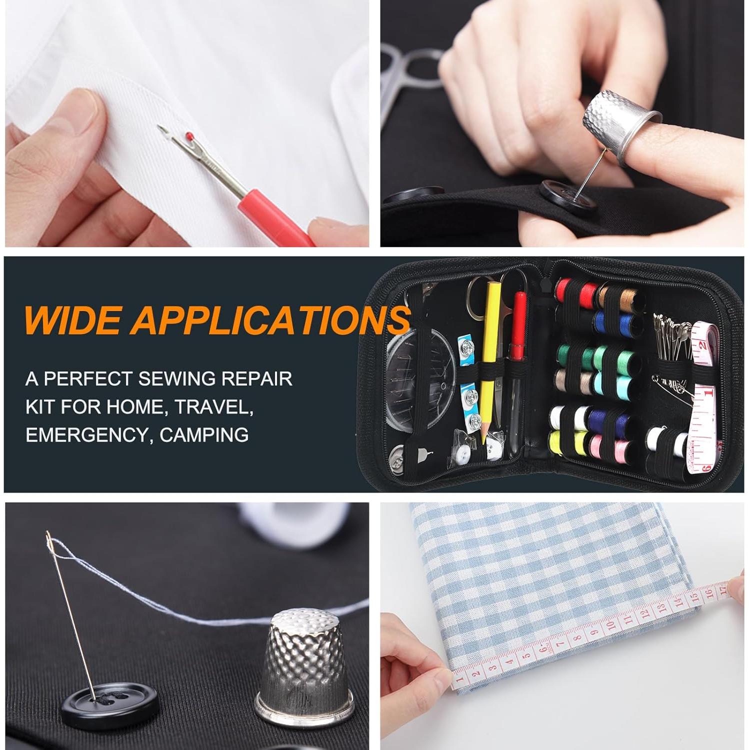 Kit de Costura Rustark 98 Piezas con Bolsa Portátil