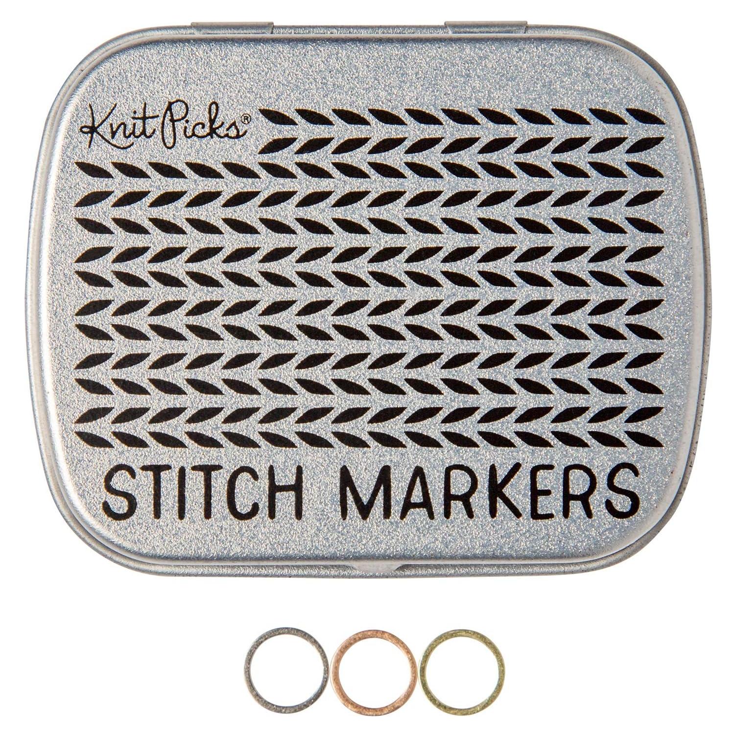 Juego de Marcadores de Puntos Metálicos Knit Picks 45 Pk