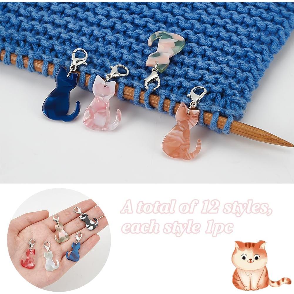 Set de Marcadores de Puntos de Costura PLIGREAT 12 Colores