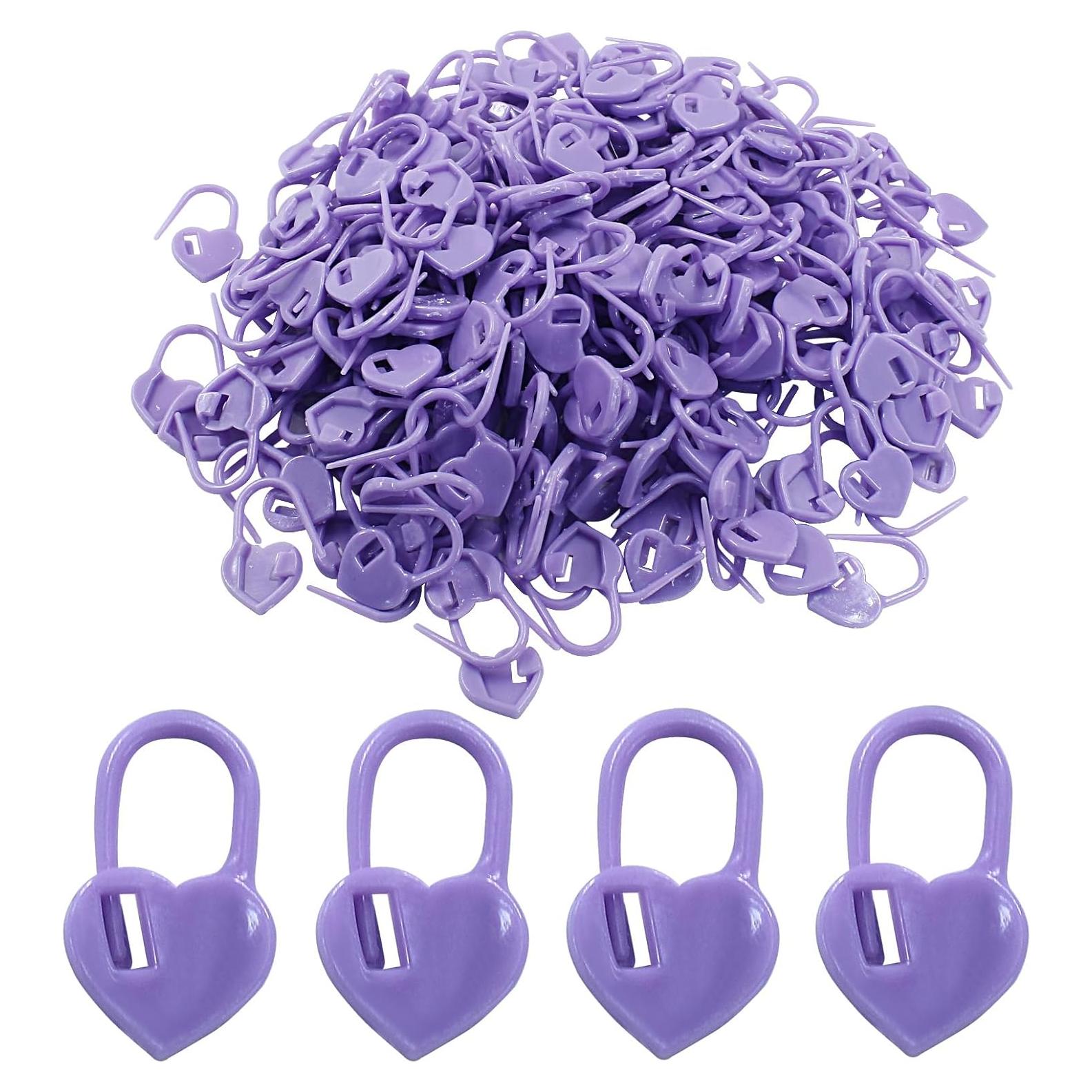 Marcadores de Tejer Litoexpe 200 Pcs Púrpura Corazón