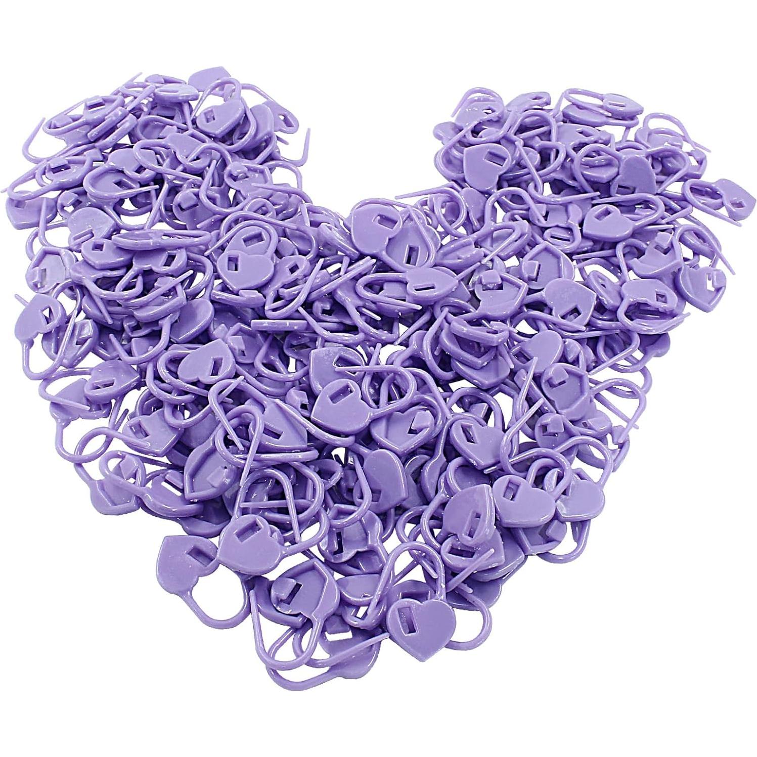 Marcadores de Tejer Litoexpe 200 Pcs Púrpura Corazón