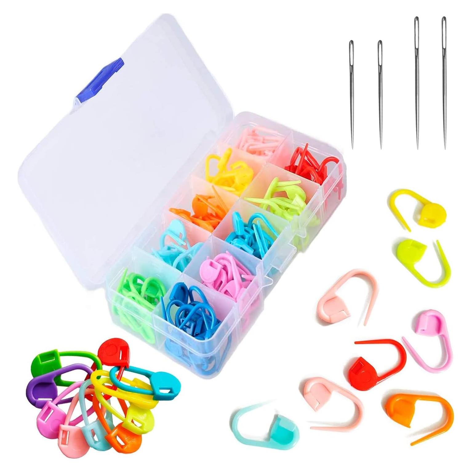 120 Sujetadores de Puntos Multicolor Tesorrio para Tejer