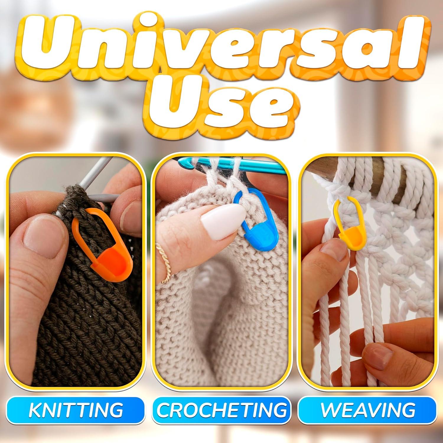 120 Sujetadores de Puntos Multicolor Tesorrio para Tejer