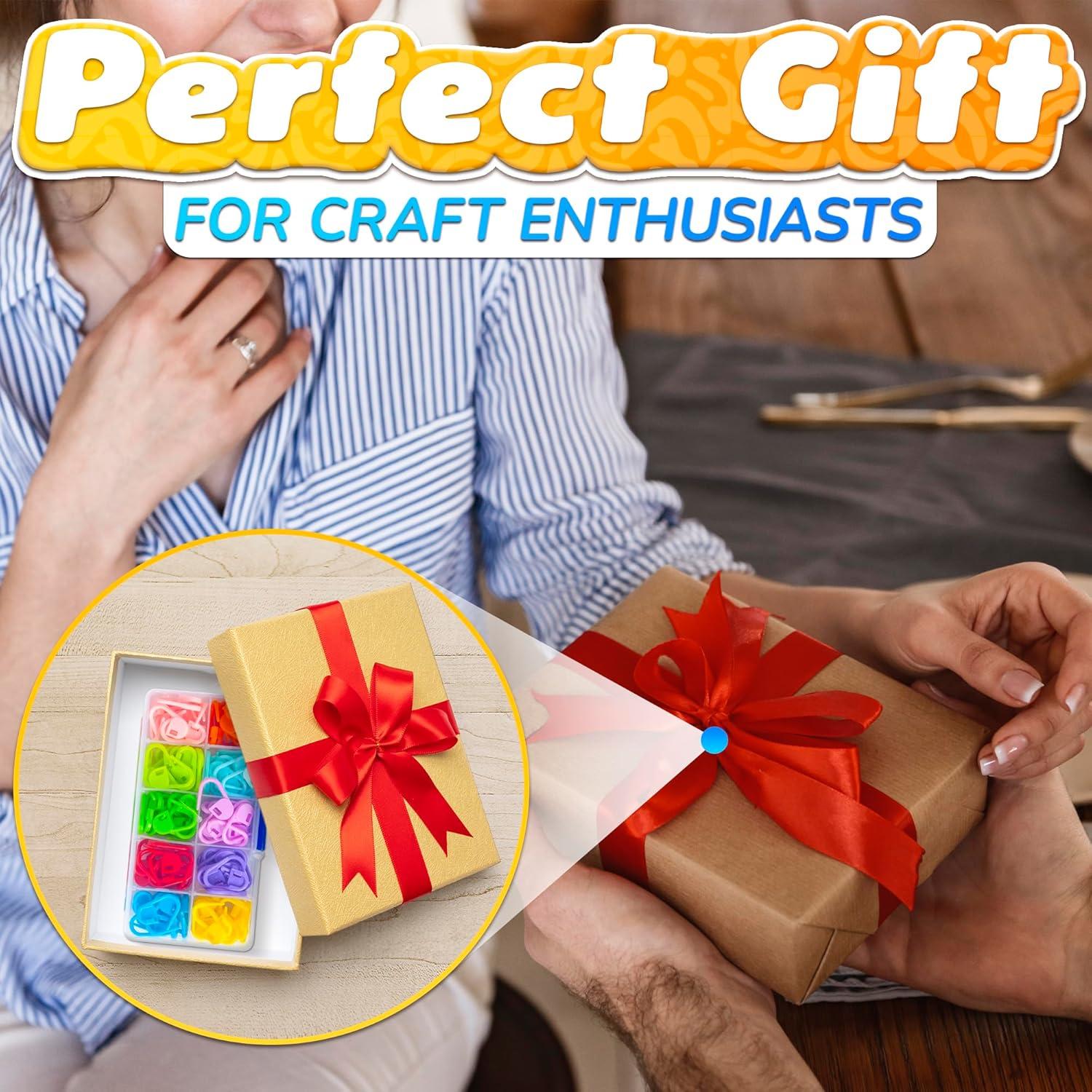 120 Sujetadores de Puntos Multicolor Tesorrio para Tejer