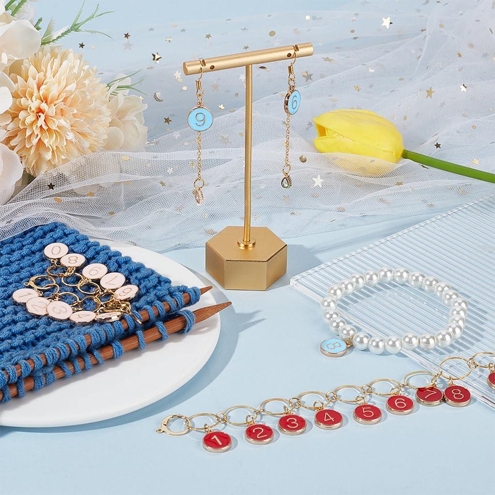 Marcadores de Puntos de Tejer BENECREAT 5 Pcs 0-9 Esmalte