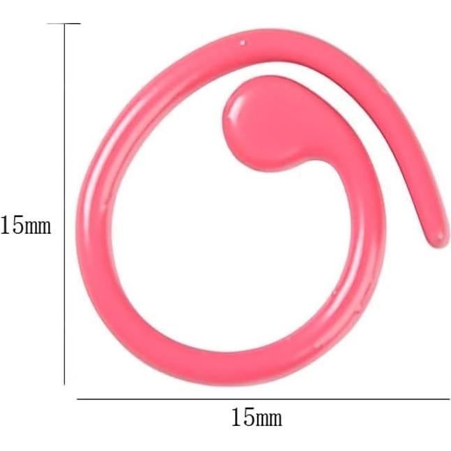 50 Marcadores de Punto de Ganchillo Mollensiuer Multicolor 15mm