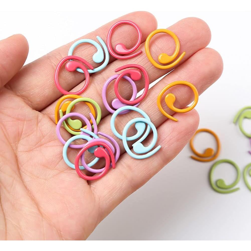 50 Marcadores de Punto de Ganchillo Mollensiuer Multicolor 15mm