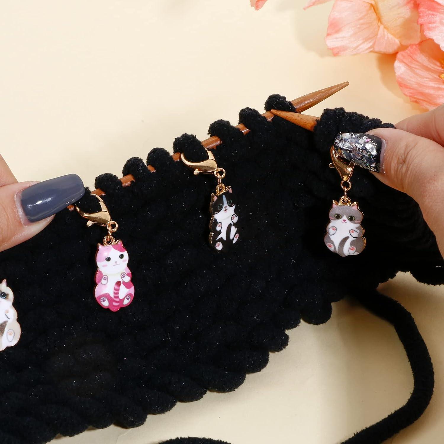 Marcadores de Puntos de Gato DoreenBeads - 6 Piezas Doradas