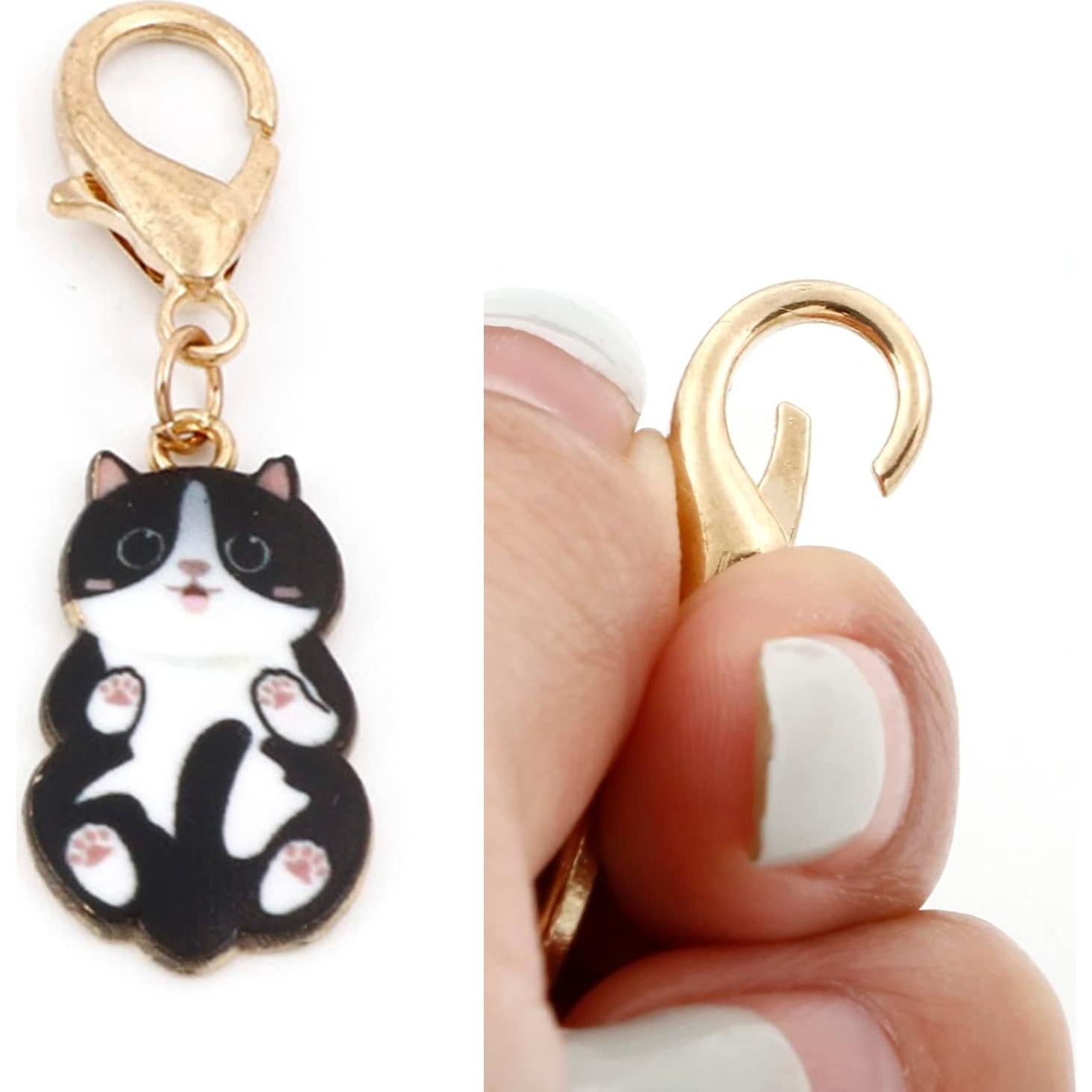 Marcadores de Puntos de Gato DoreenBeads - 6 Piezas Doradas