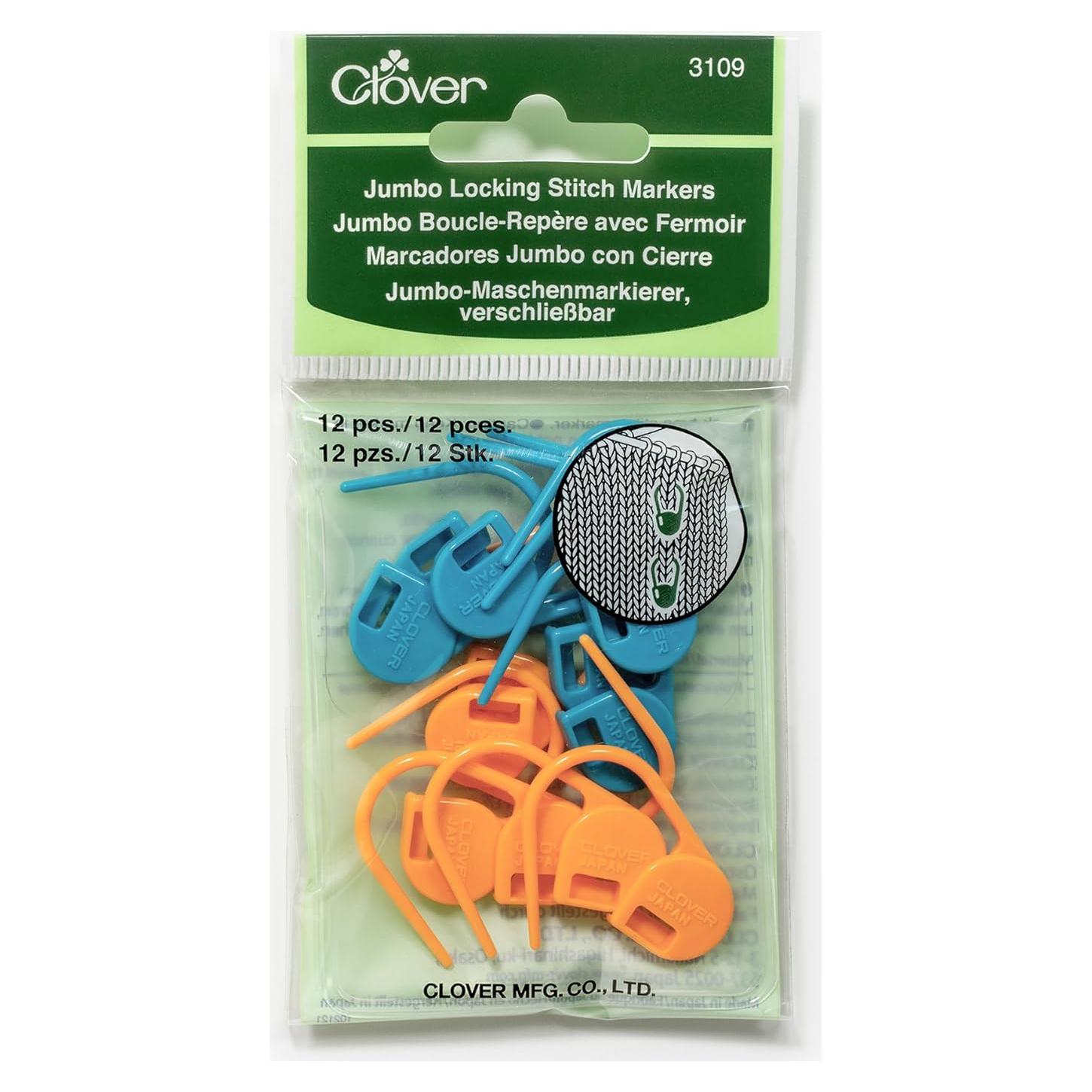 Marcadores de Puntos de Costura Jumbo Clover 3109 - 1 Unidad