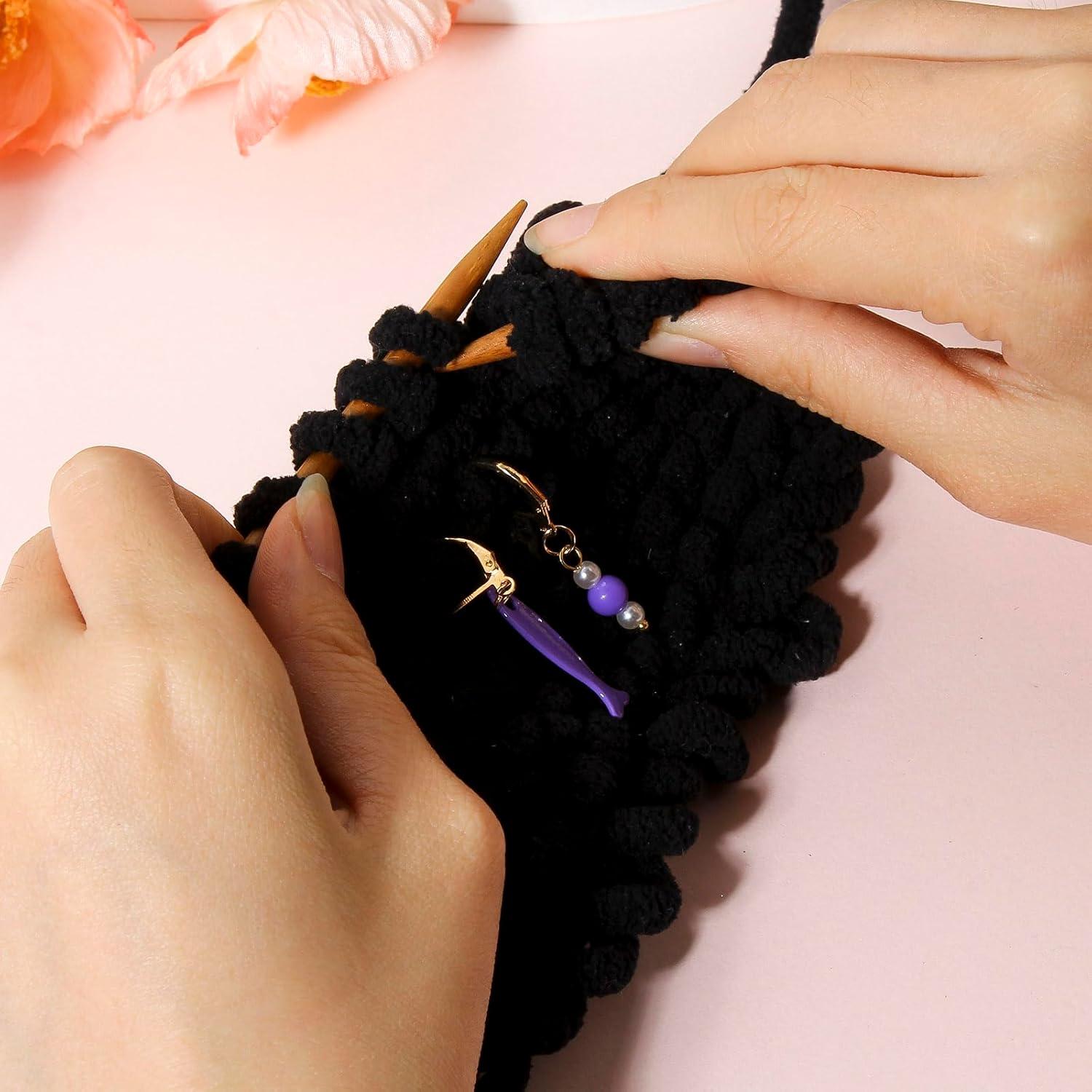 Marcadores de Puntos de Ganchillo DoreenBeads - 12 Pcs Coloridos