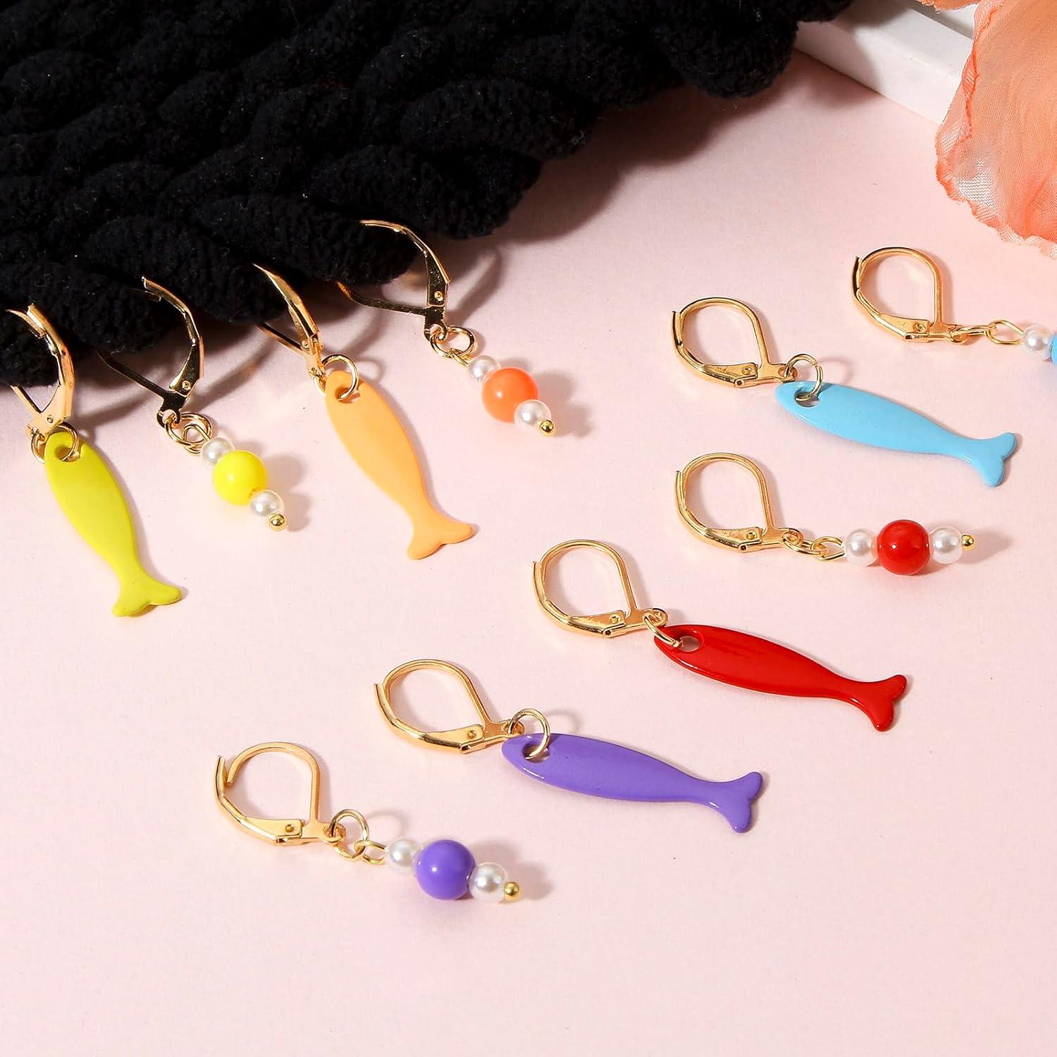 Marcadores de Puntos de Ganchillo DoreenBeads - 12 Pcs Coloridos