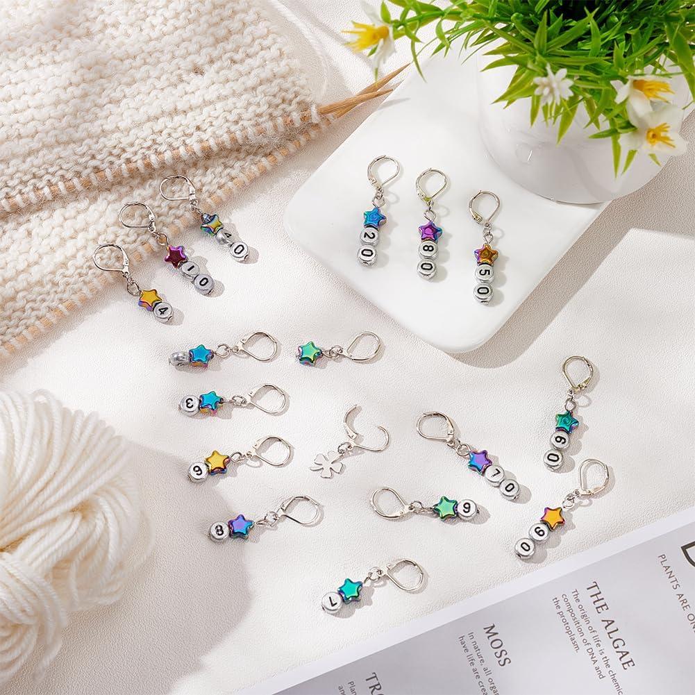 Marcadores de Puntos NBEADS 40 Pcs para Tejer y Ganchillo