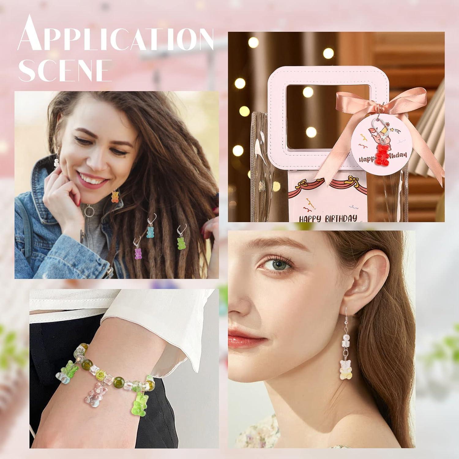 NBEADS 12 Marcadores de Puntos de Oso - Resina Colorida