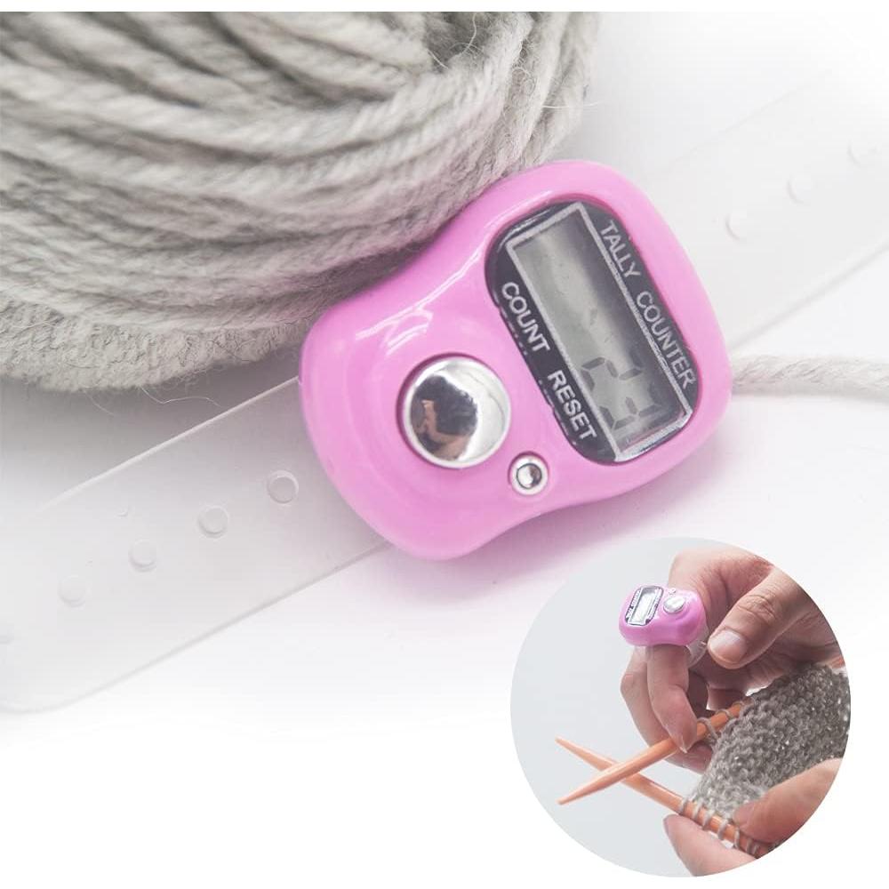 Contador Digital de Puntos LAMXD con 20 Marcadores de Tejido