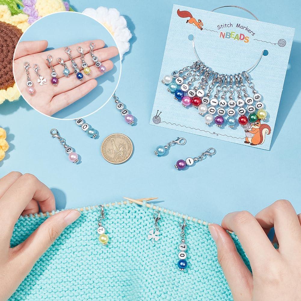 Marcadores de Puntos NBEADS 40 Pcs con Cierres de Langosta