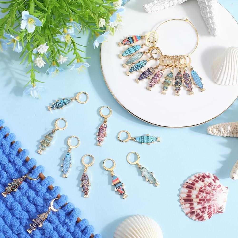 Marcadores de Tejer SUNNYCLUE 20Pcs 10 Colores Esmalte