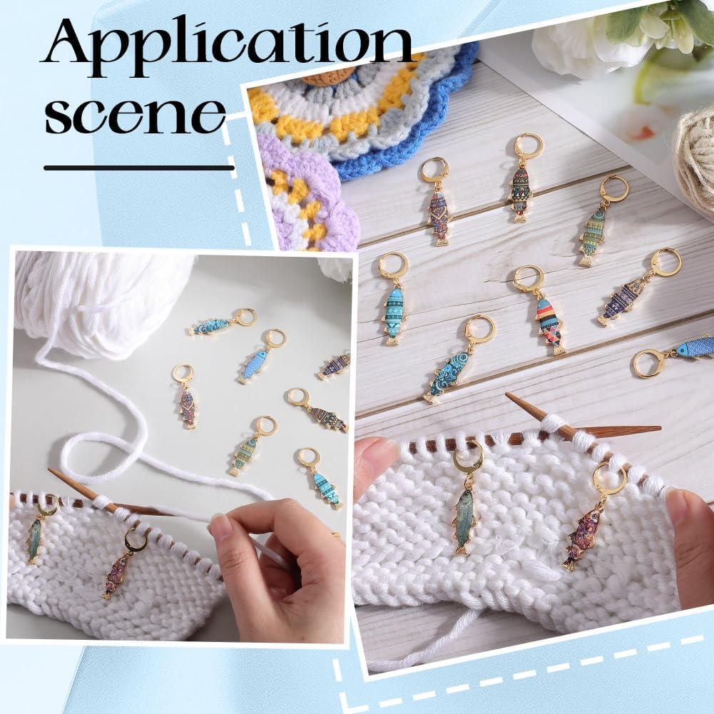 Marcadores de Tejer SUNNYCLUE 20Pcs 10 Colores Esmalte