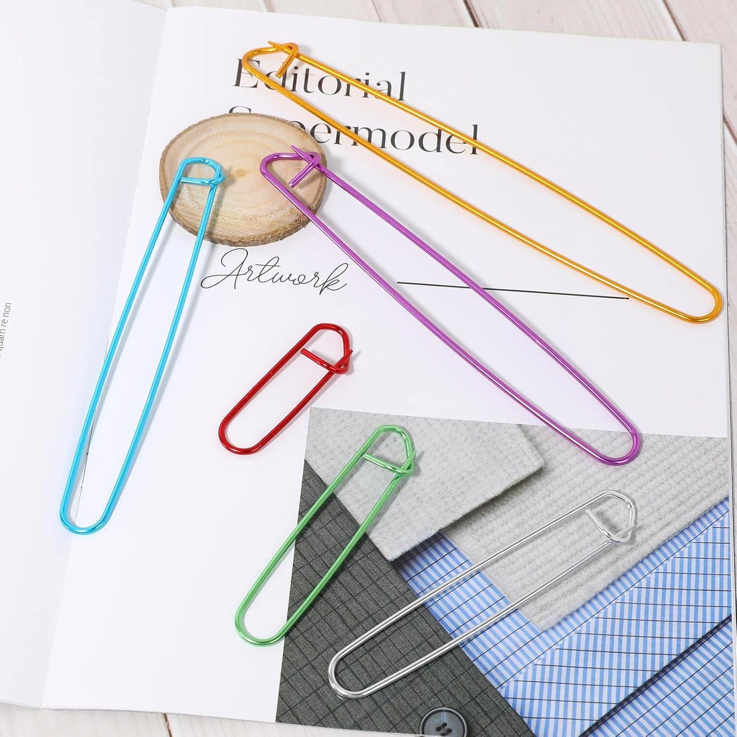 Set de 12 Sujetadores de Puntos de Tejido Aluminio 6 Tamaños