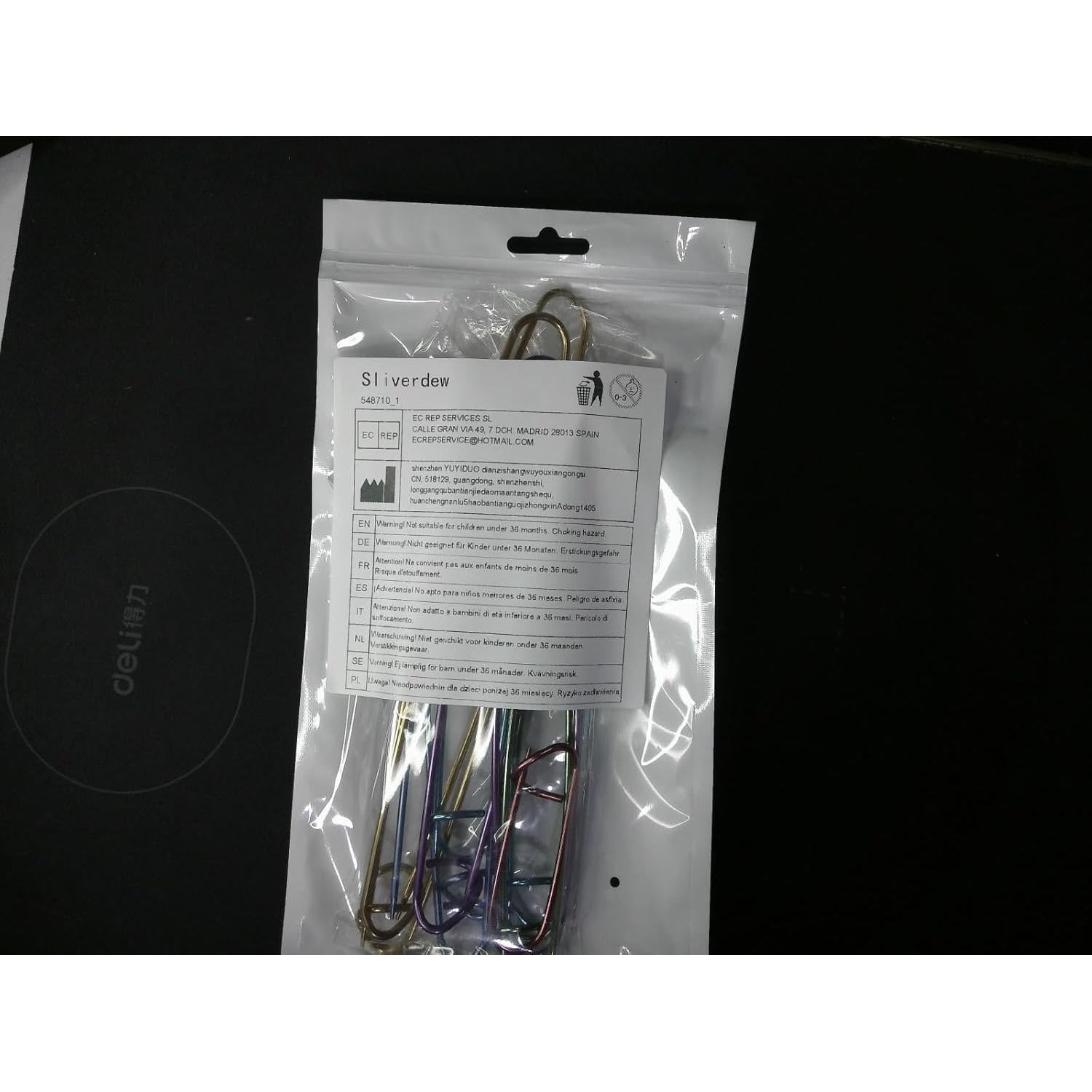 Set de 12 Sujetadores de Puntos de Tejido Aluminio 6 Tamaños