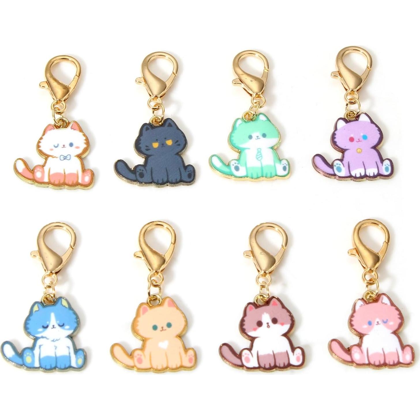 Marcadores de Puntos de Gato DoreenBeads - 8 Pcs Aleación