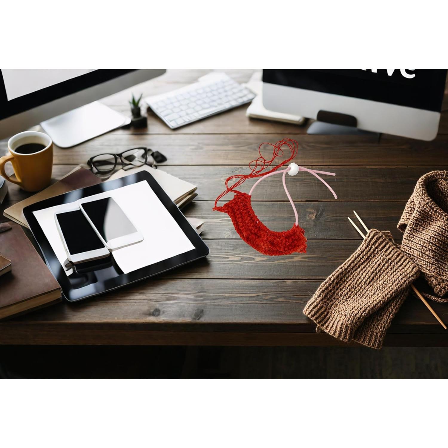 Soporte de Puntos de Tejido MeyaGo PVC con Tapones y Lata