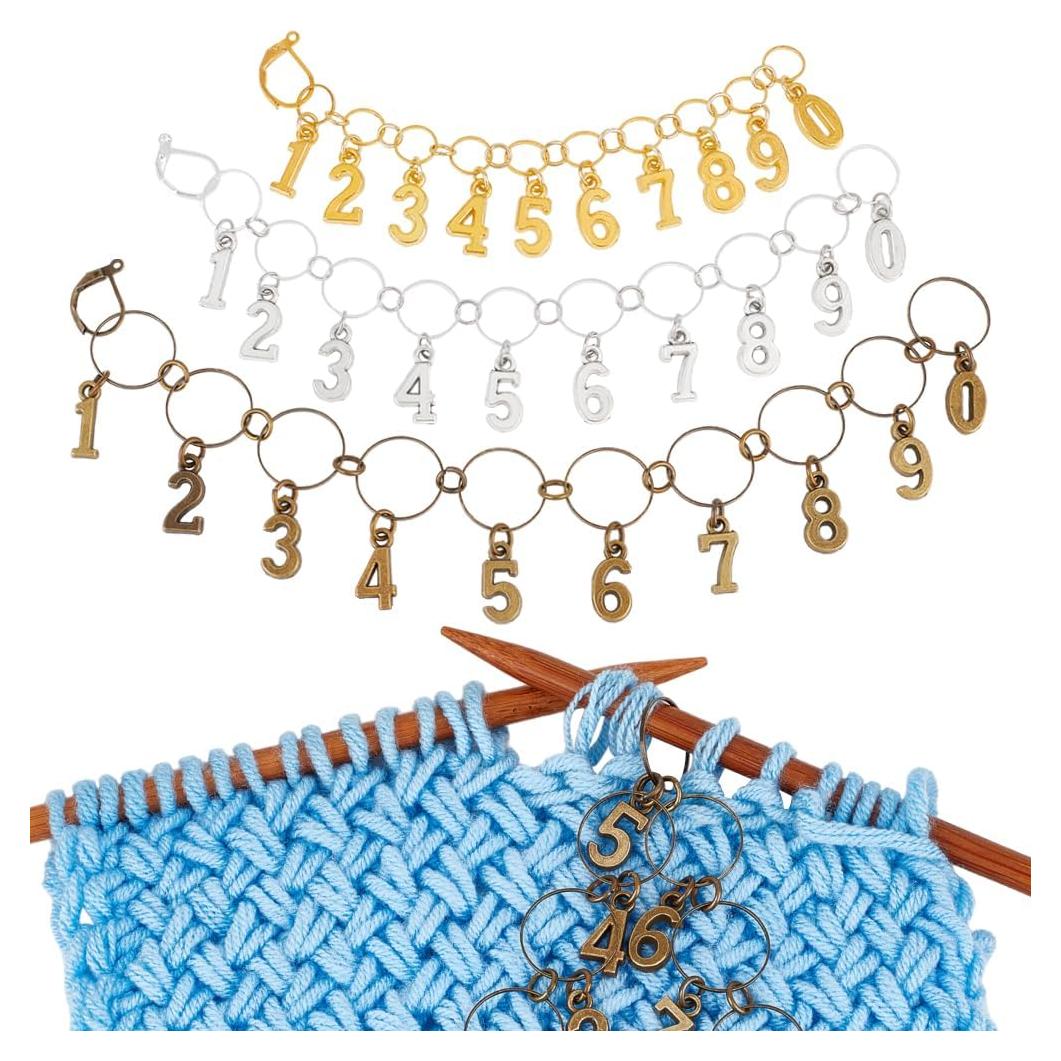 Cadenas Contadoras de Fila BENECREAT 3 Piezas Latón 3 Colores