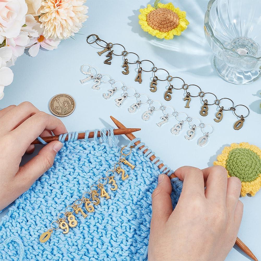 Cadenas Contadoras de Fila BENECREAT 3 Piezas Latón 3 Colores