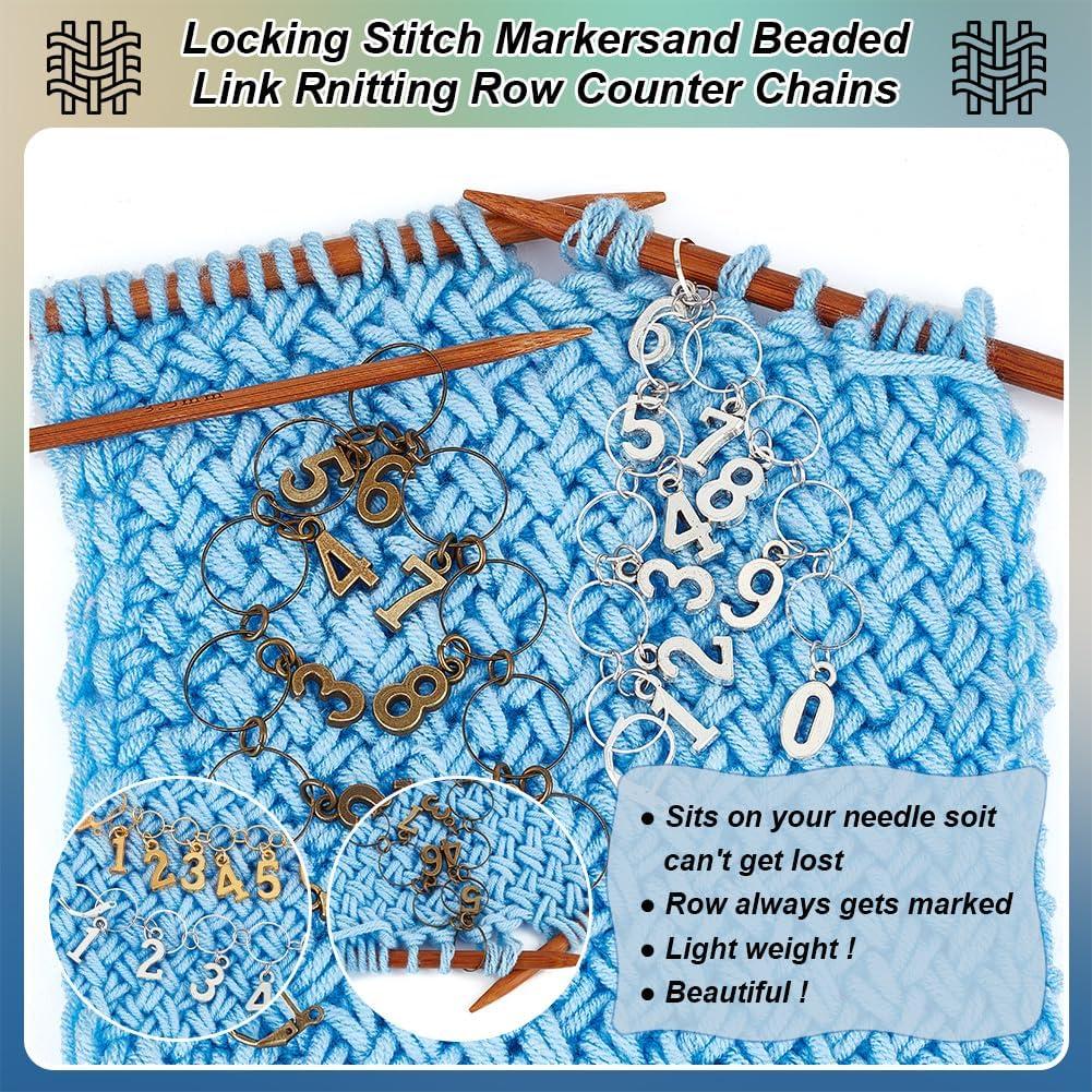 Cadenas Contadoras de Fila BENECREAT 3 Piezas Latón 3 Colores