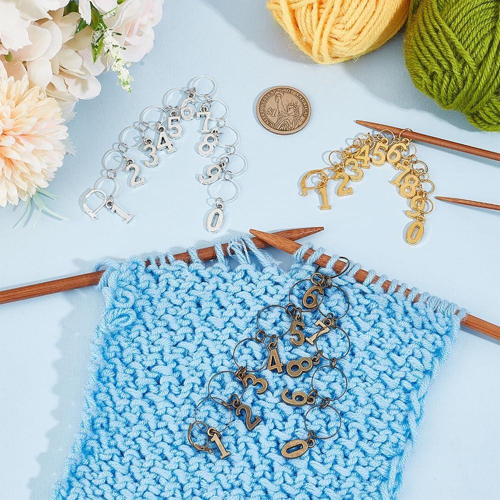 Cadenas Contadoras de Fila BENECREAT 3 Piezas Latón 3 Colores