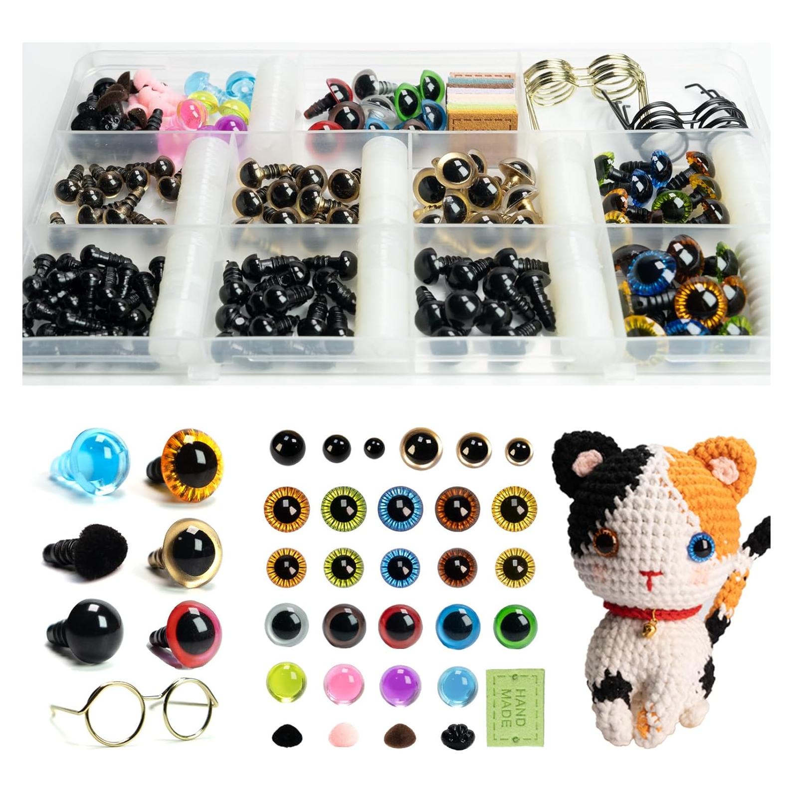 Set de Ojos de Seguridad SEVENSUN 266 Piezas para Amigurumi