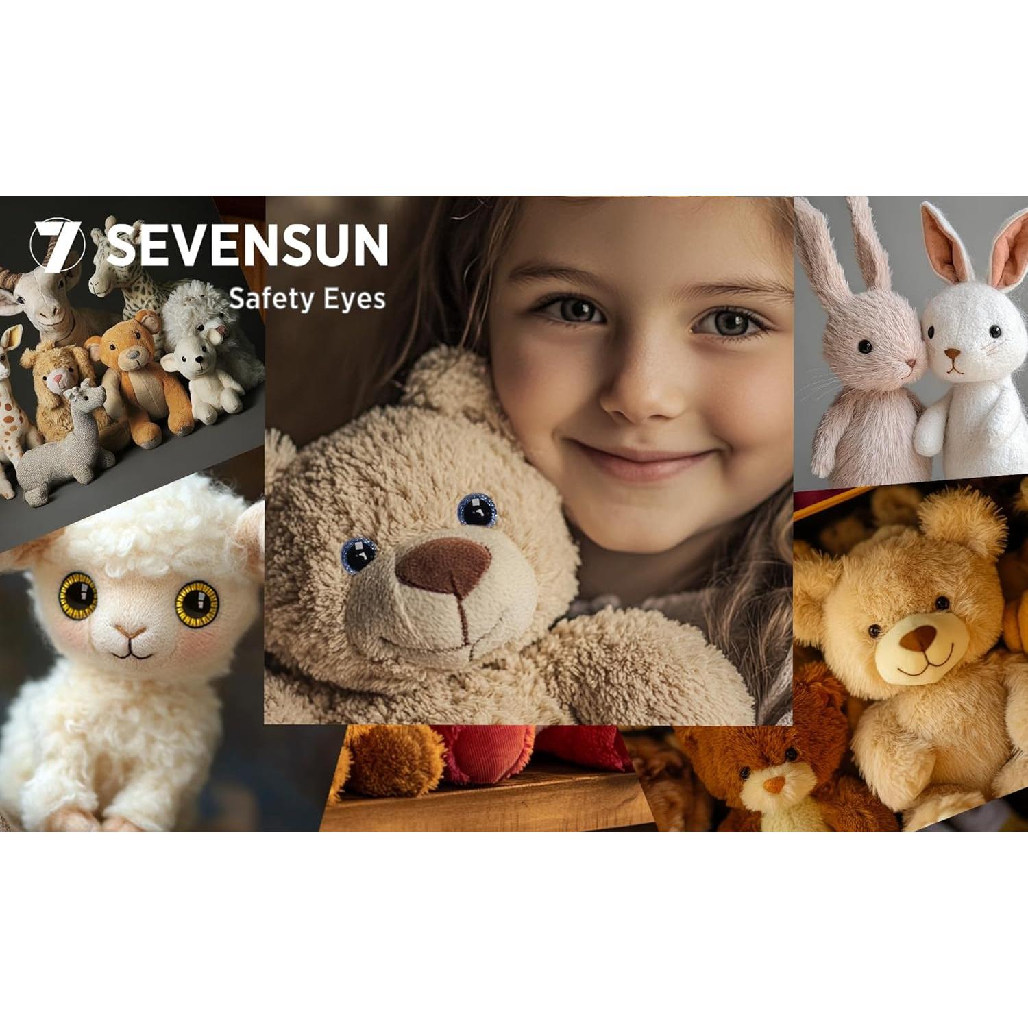 Set de Ojos de Seguridad SEVENSUN 266 Piezas para Amigurumi