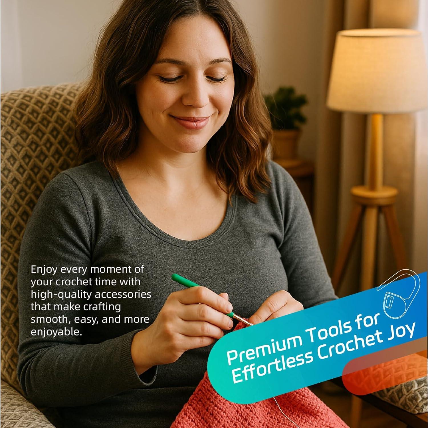 Kit de Marcadores de Puntos de Crochet Flickzo 200PCS