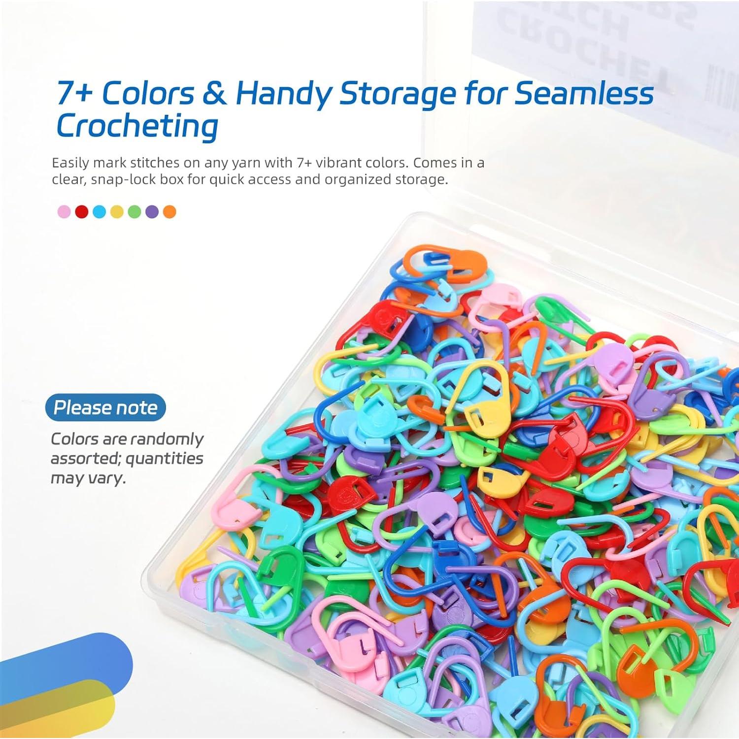 Kit de Marcadores de Puntos de Crochet Flickzo 200PCS