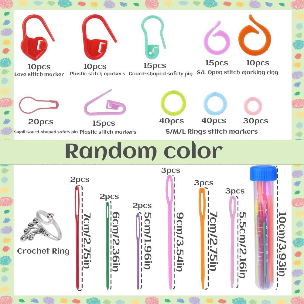 Marcadores de Puntos LUNARM 205 Piezas con Agujas y Caja