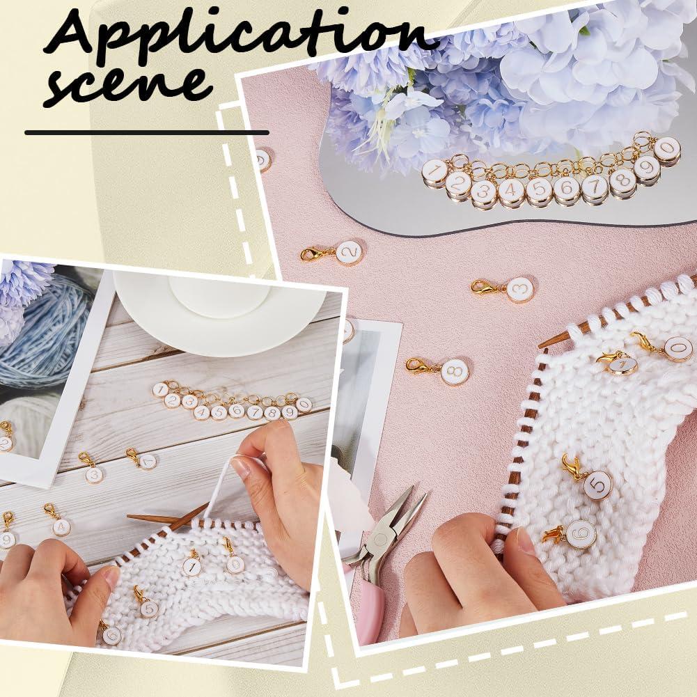 Marcadores de Puntos SUNNYCLUE 11 Piezas para Tejido DIY