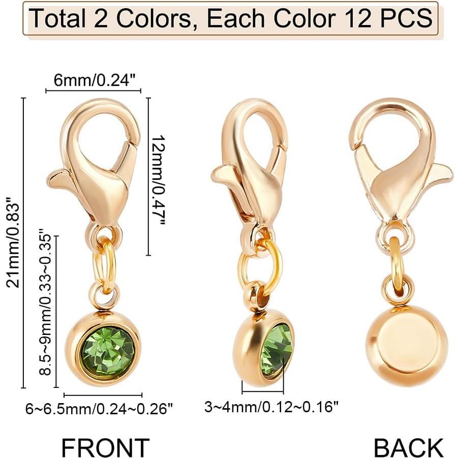 Marcadores de Puntos PH PandaHall 24pcs con Cierre Removible