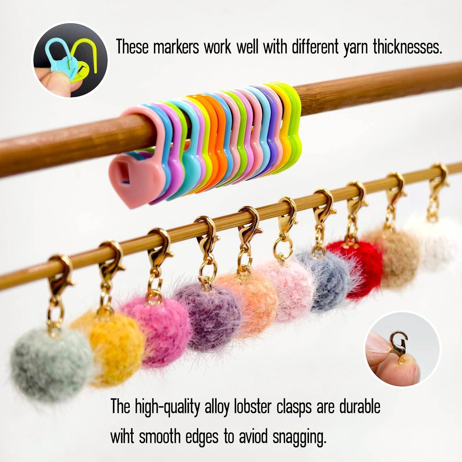 30 Marcadores de Punto CheerCorner: 10 de Lana y 20 Corazón