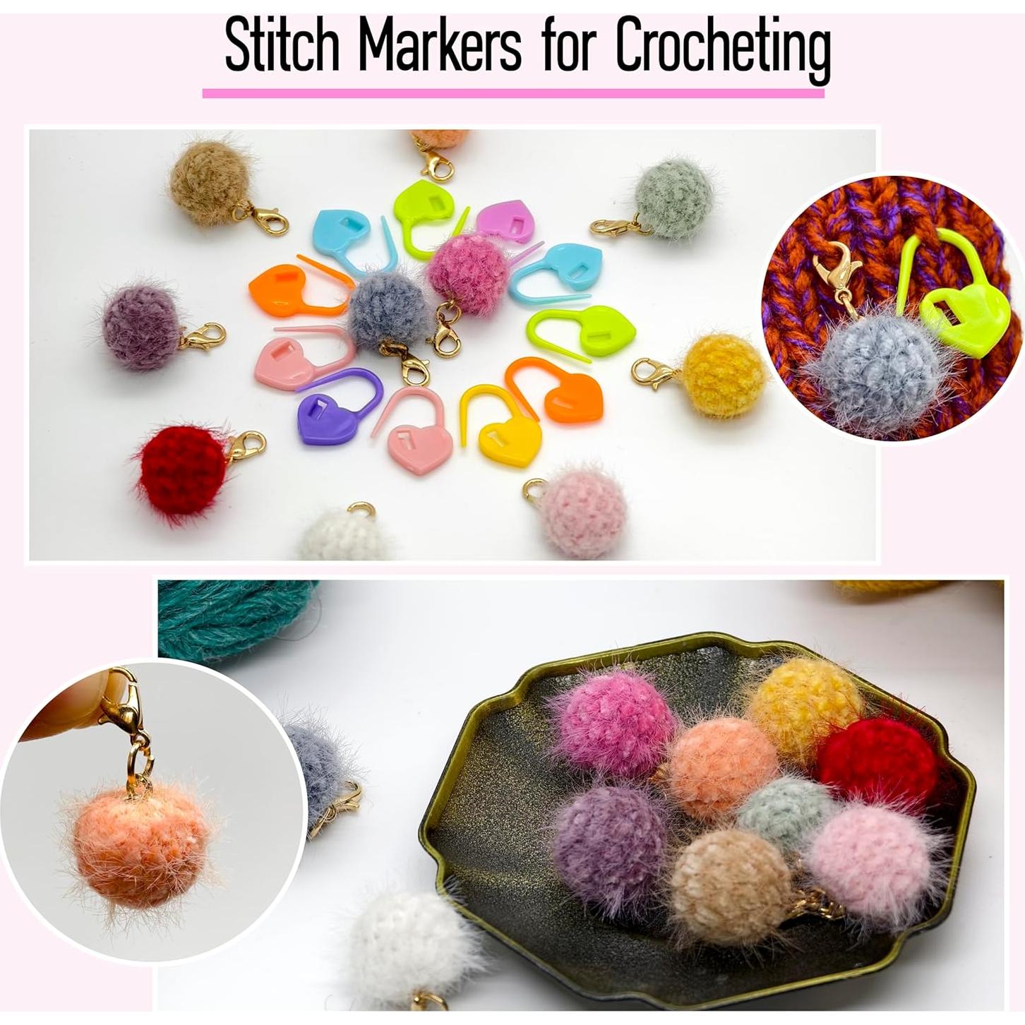 30 Marcadores de Punto CheerCorner: 10 de Lana y 20 Corazón