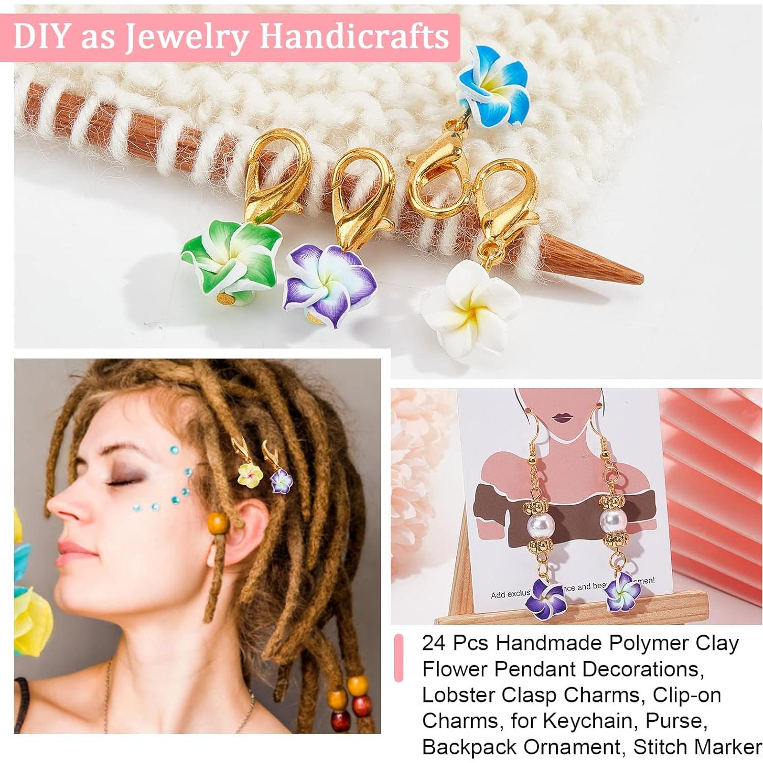 NBEADS 24 Marcadores de Puntos de Ganchillo Florales DIY