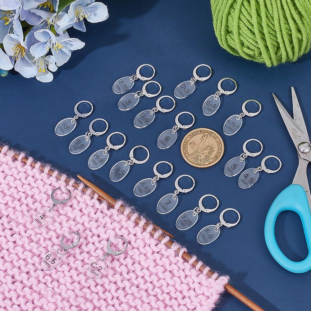 20 Marcadores de Puntos Ovalados BENECREAT con Broches de Acero Inoxidable