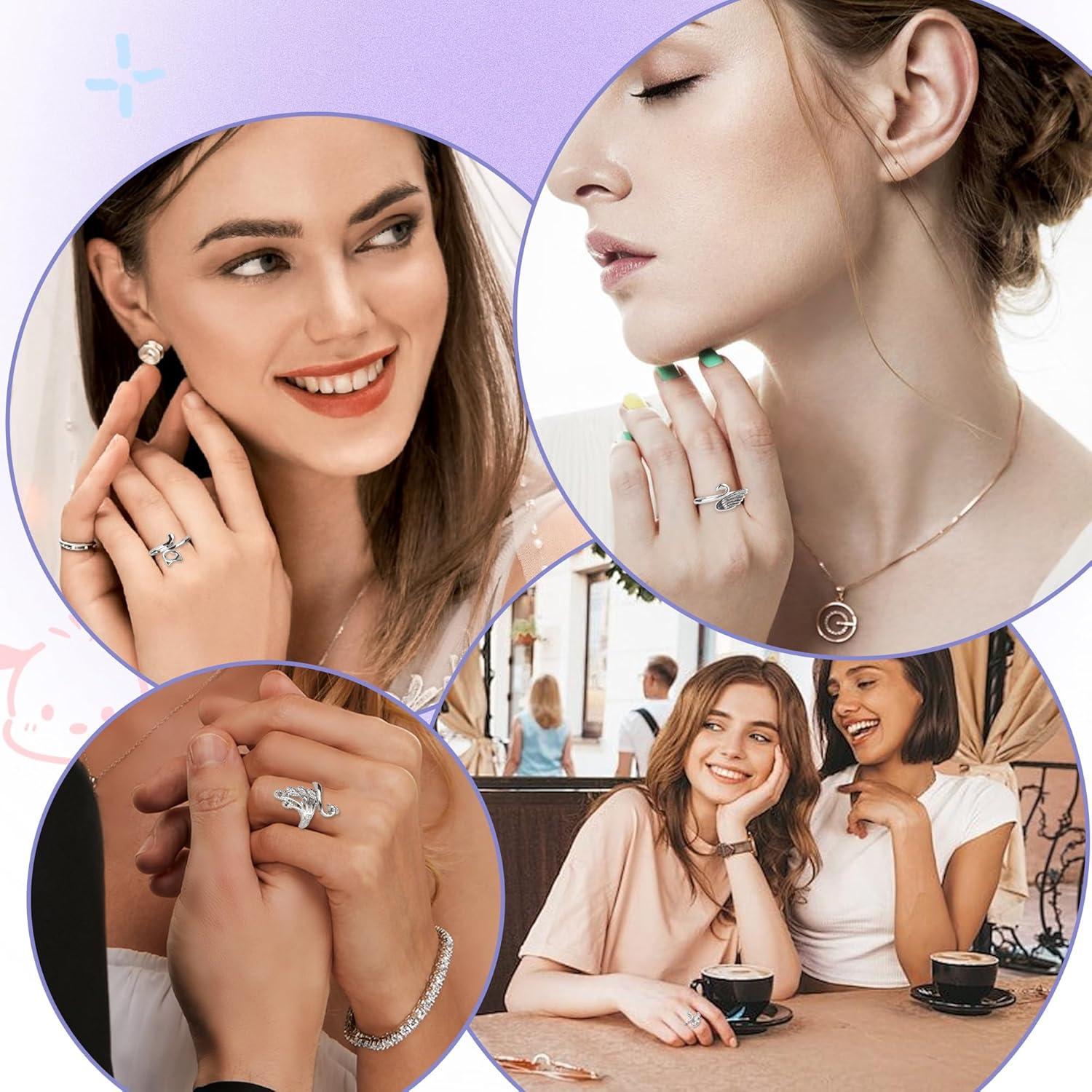 Kit de Crochet Varpotle: 10 Anillos Ajustables, 45 Marcadores y 6 Agujas