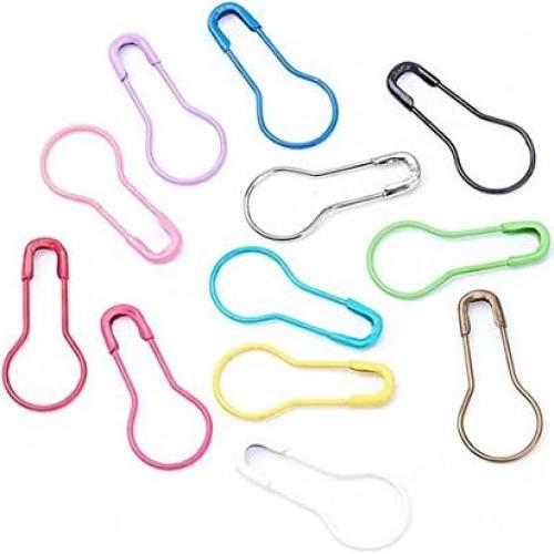 450 Alfileres de Seguridad Metálicos Multicolor 15 Colores 2.1cm