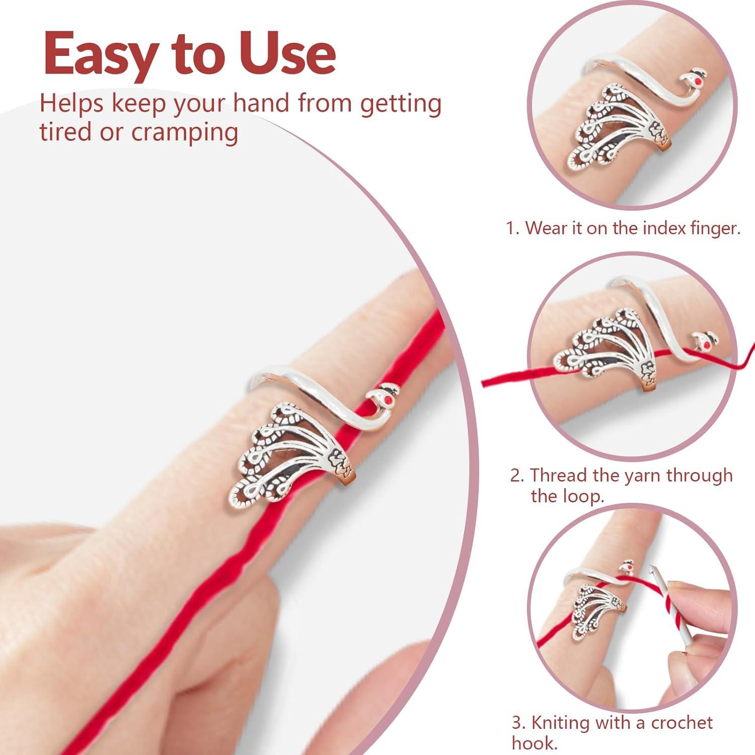 Kit de Anillos de Crochet LBU + 60 Marcadores Ajustables