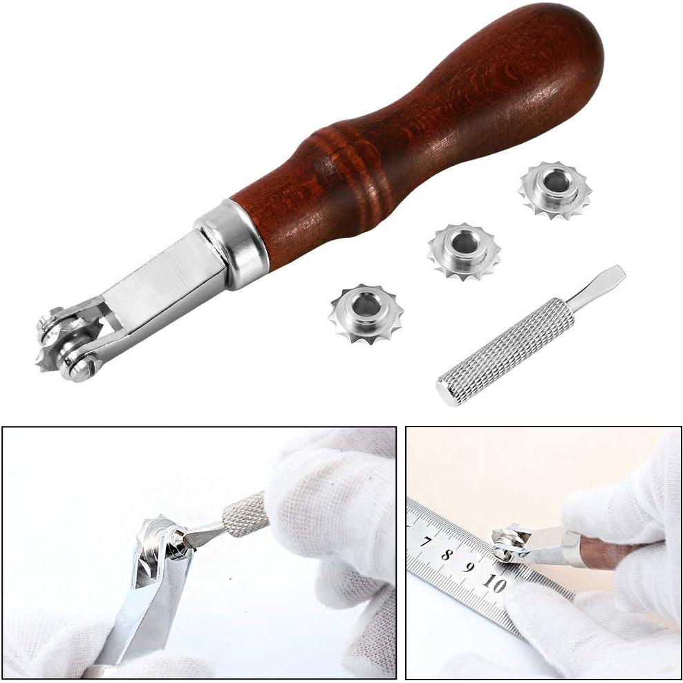 Juego de Herramientas de Costura de Cuero Jmuiiu con 3 Ruedas