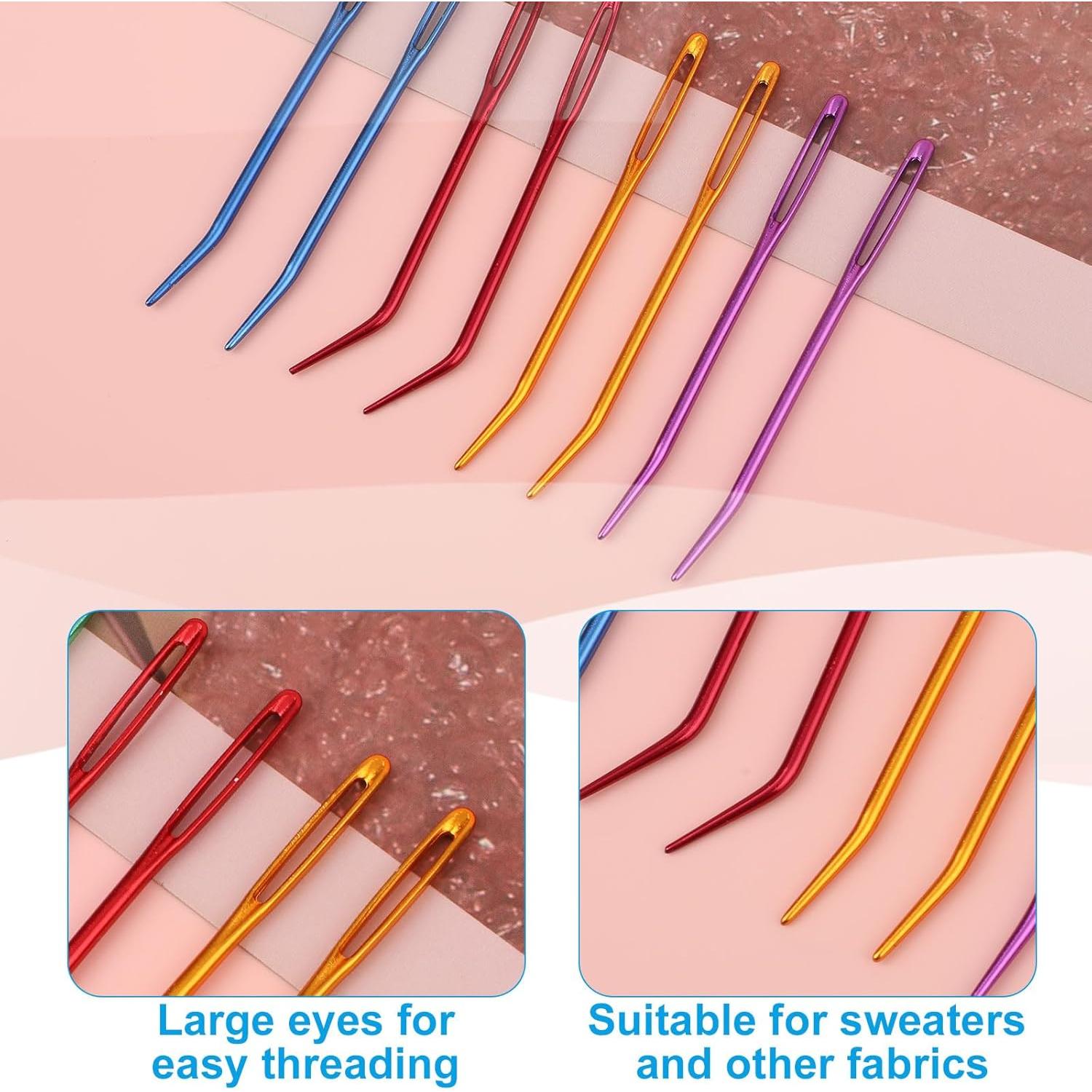 Kit de Agujas de Coser Grande Gosknor - 26 Piezas, Punta Curva