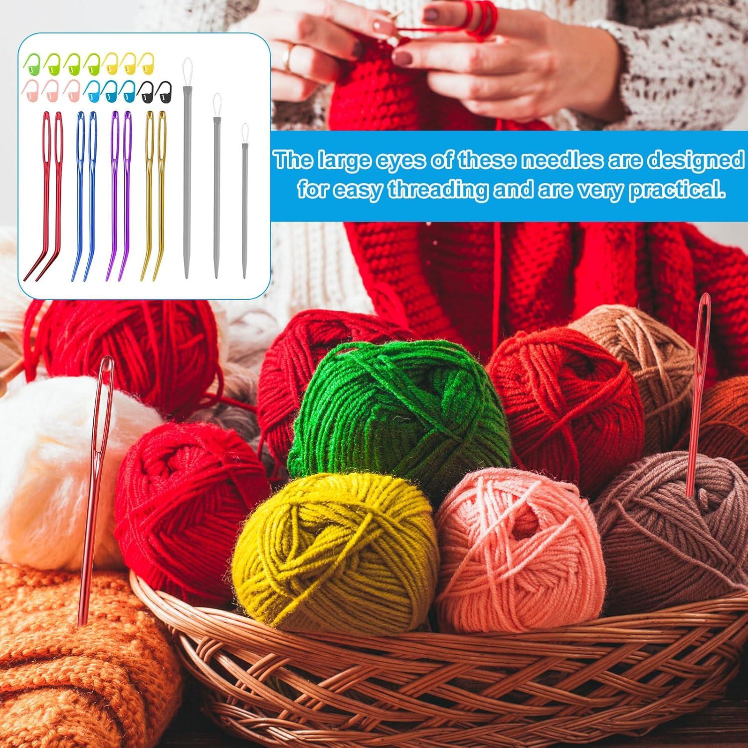 Kit de Agujas de Coser Grande Gosknor - 26 Piezas, Punta Curva