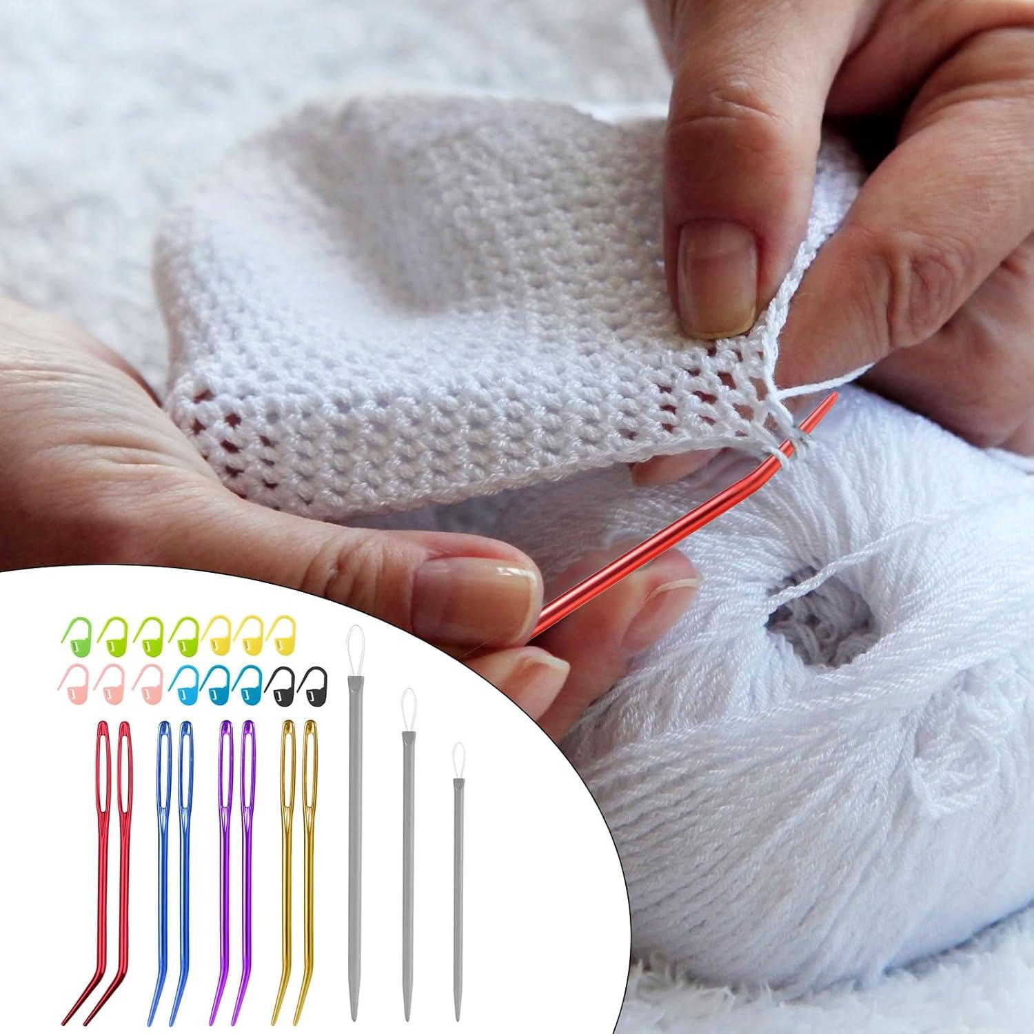 Kit de Agujas de Coser Grande Gosknor - 26 Piezas, Punta Curva