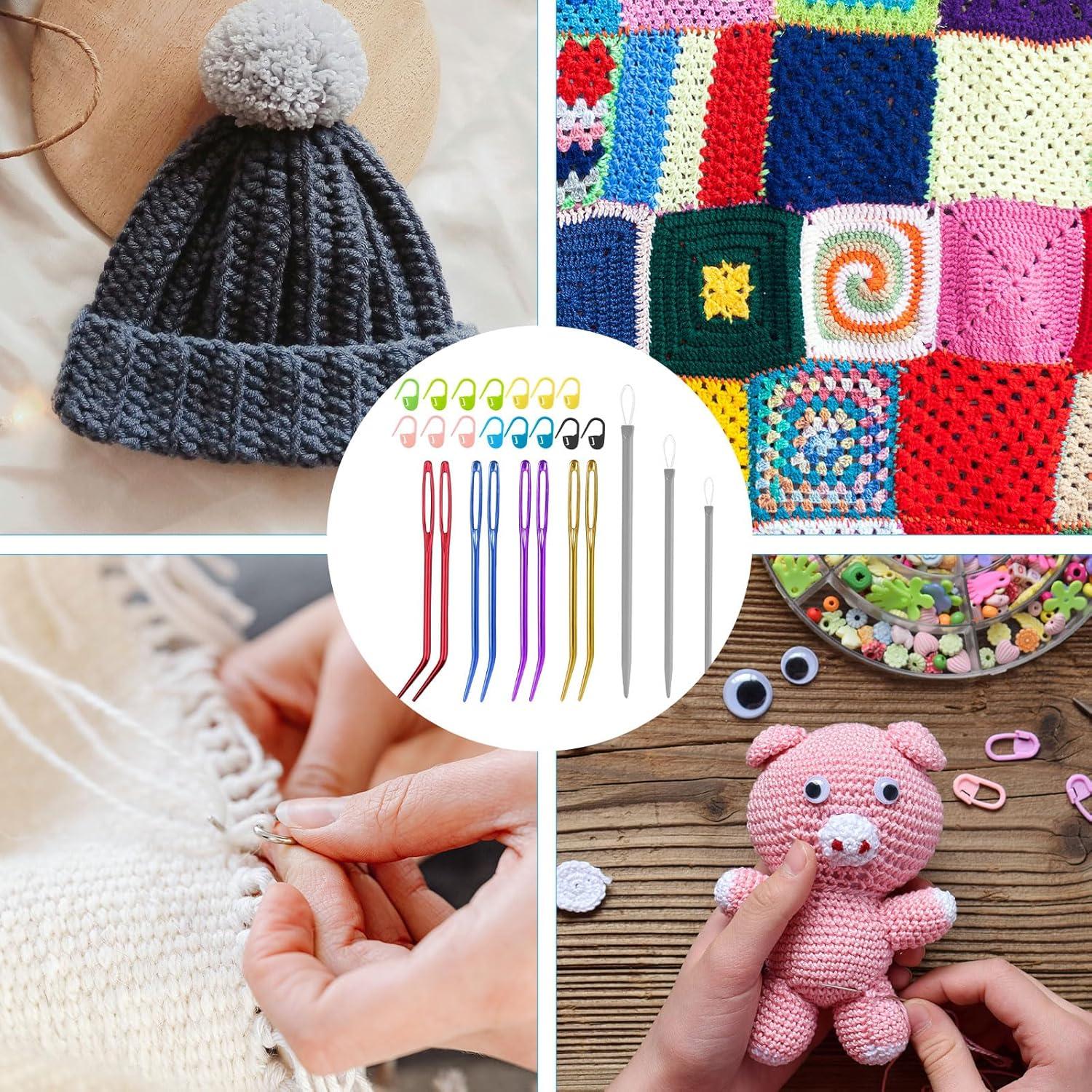 Kit de Agujas de Coser Grande Gosknor - 26 Piezas, Punta Curva